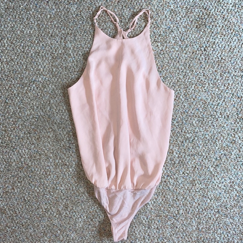Light pink body suit